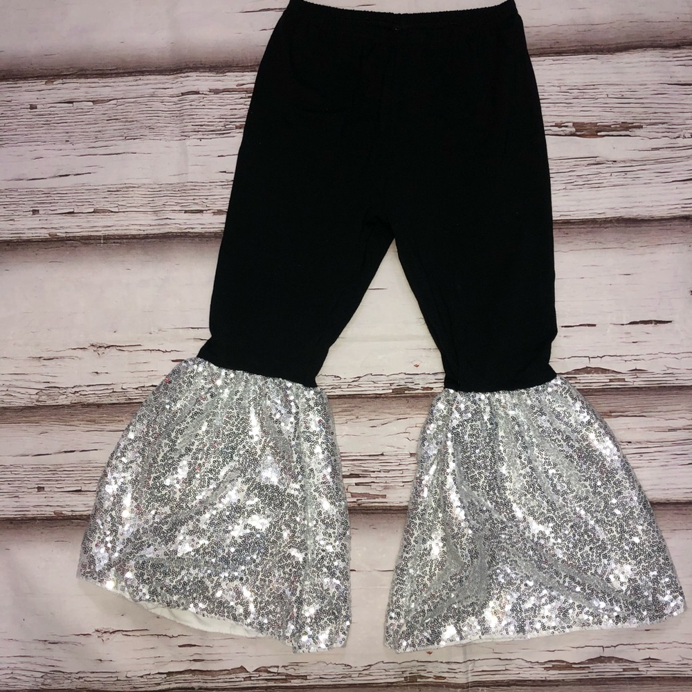 Silver Sequin Bellbottoms - LAST PAIR!